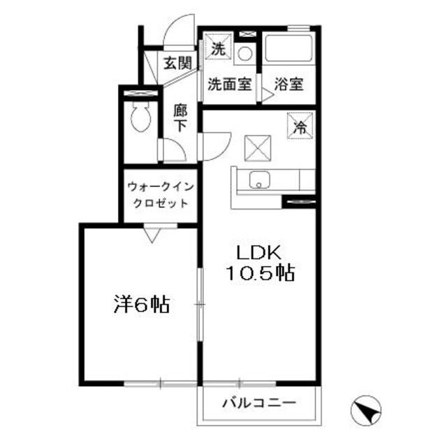 セジュール武蔵の物件間取画像