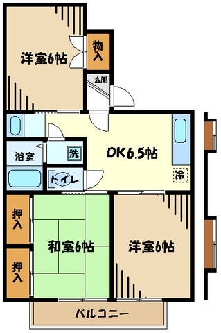 グリーンコートの物件間取画像