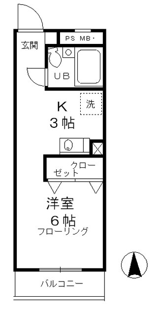 昭島コートエレガンスDの物件間取画像