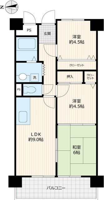 リーセントレジデンスの物件間取画像