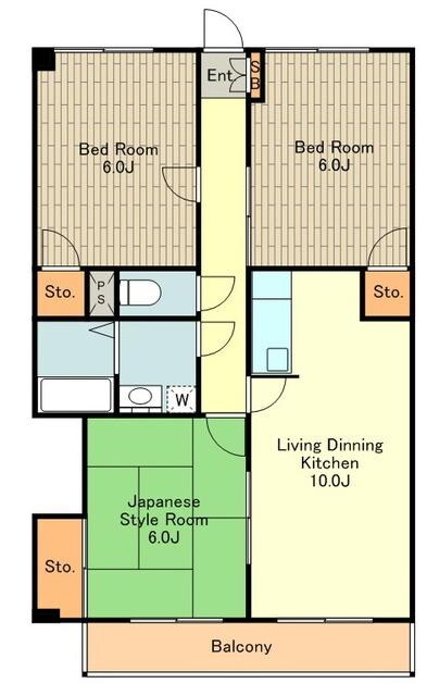 レユスイール向原の物件間取画像
