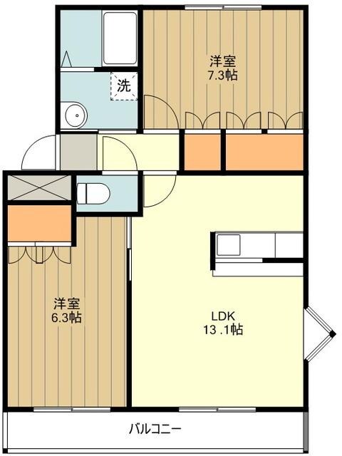 ガーデニングヒルズの物件間取画像