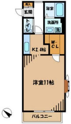 YKグリーンハイツの物件間取画像