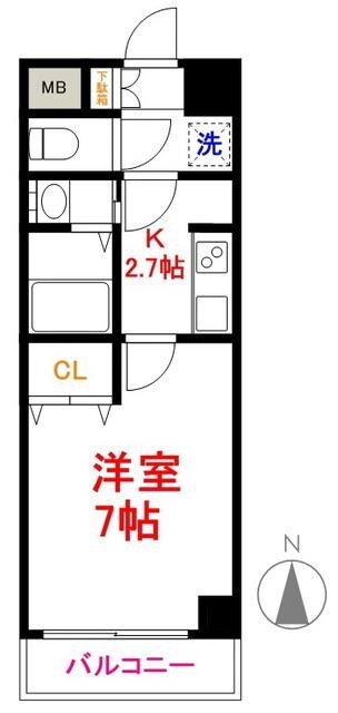 プラネット西砂の物件間取画像