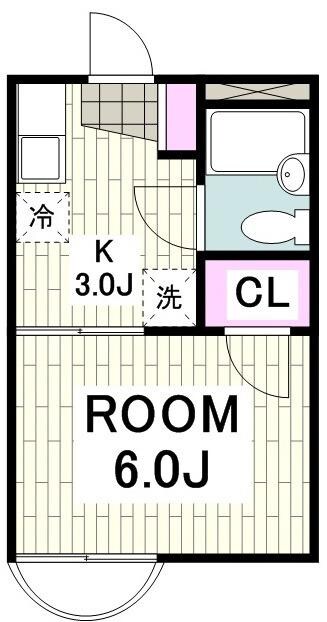 リーベマルサンAの物件間取画像