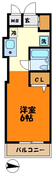 スカイコート武蔵小杉第4の物件間取画像