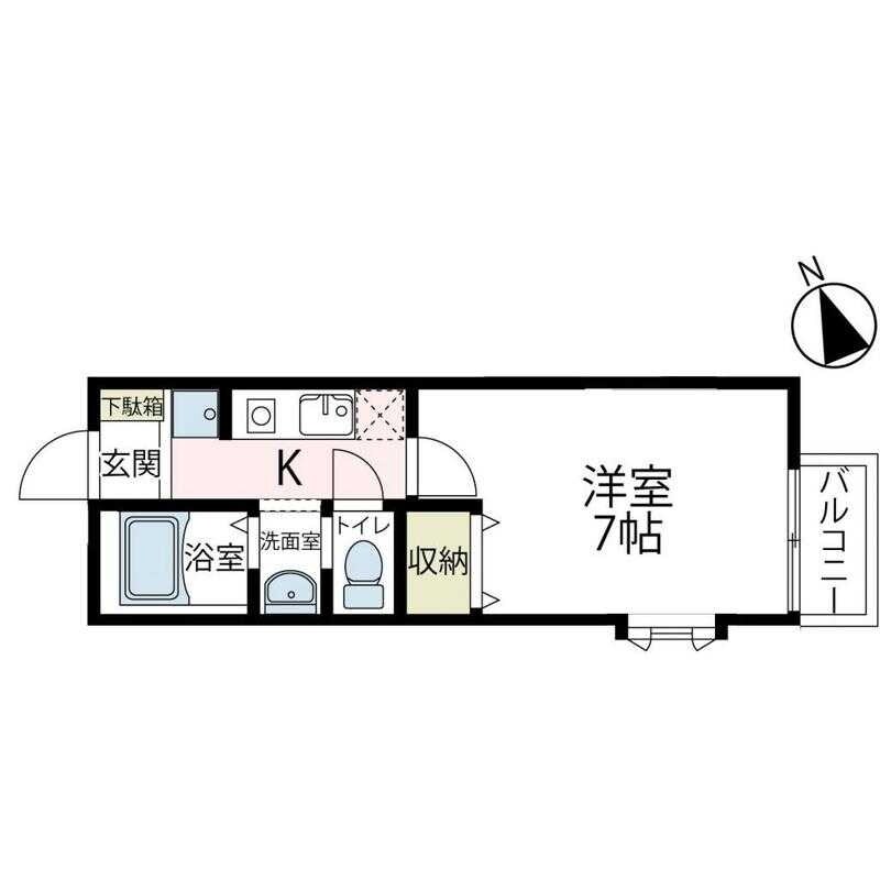 シャンブルの物件間取画像