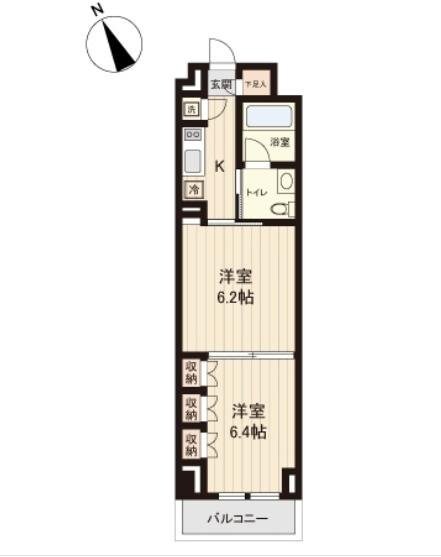 プラティーク清澄白河の物件間取画像