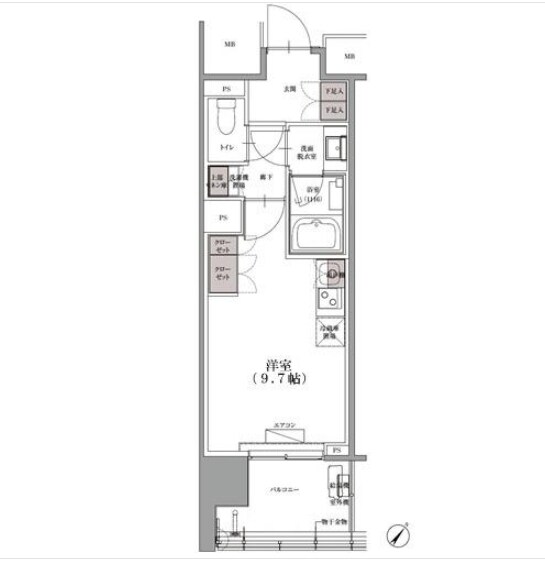 SKナインティ門前仲町の物件間取画像
