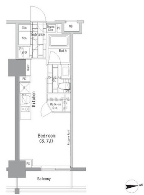 ザ・パークハビオ上野レジデンスの物件間取画像