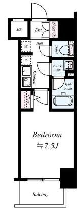 メイクスデザイン両国NORTHの物件間取画像