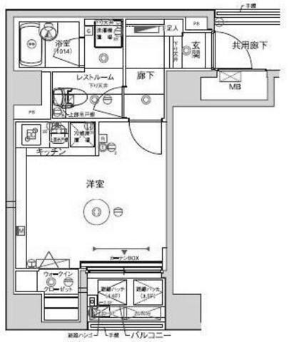 レアシス秋葉原の物件間取画像