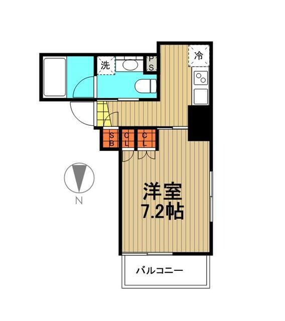 プラウドフラット門前仲町Vの物件間取画像