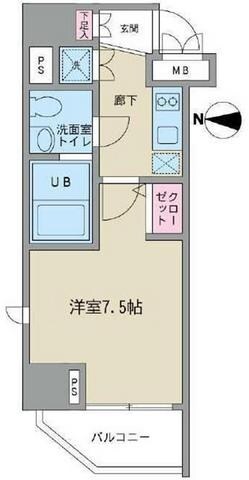 プレスタイル入谷2の物件間取画像