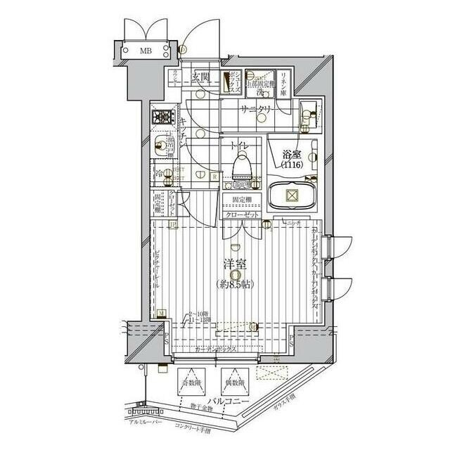 レガリス木場ステーションフロントの物件間取画像