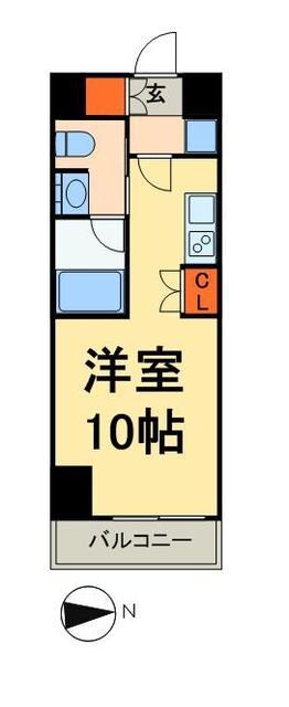 パークハビオ上野3丁目の物件間取画像