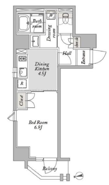 ジオエント御徒町の物件間取画像