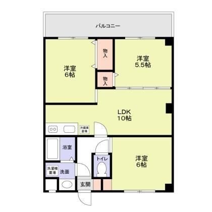 サンレジデンスの物件間取画像