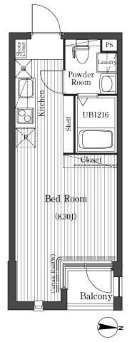 ル・リオン高円寺の物件間取画像