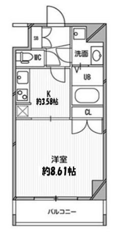 スペーシア高円寺Iの物件間取画像