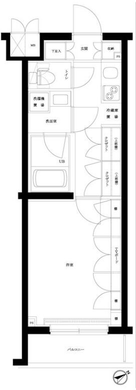 ルーブル中村橋参番館の物件間取画像