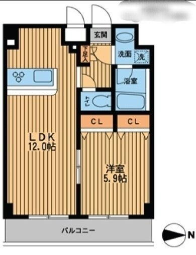 プライムアーバン中野上高田の物件間取画像