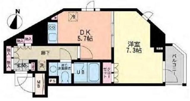 エスティメゾン哲学堂の物件間取画像