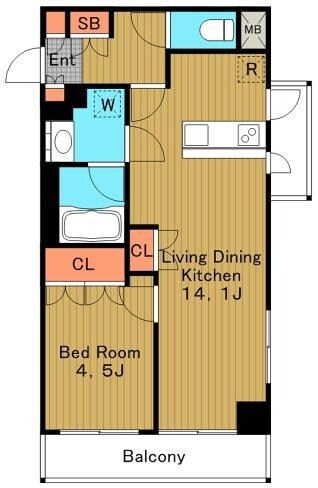 パークアクシス東高円寺の物件間取画像