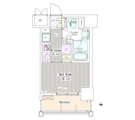 i-Suite Higashi Nakanoの物件間取画像