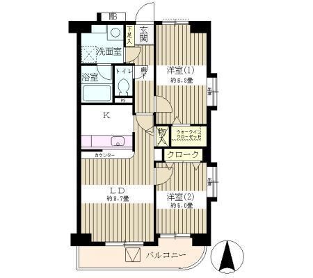 ドエル新都の物件間取画像