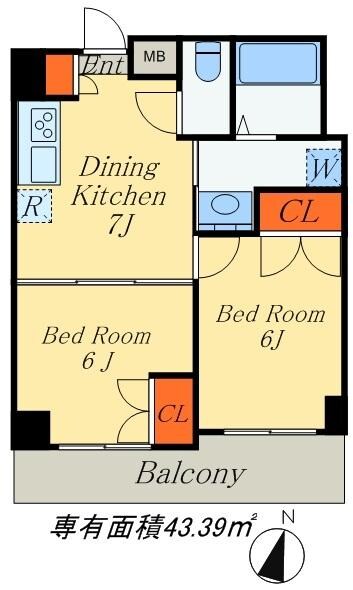 クレアシオン中野北の物件間取画像