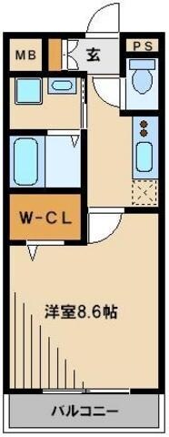 クレールの物件間取画像