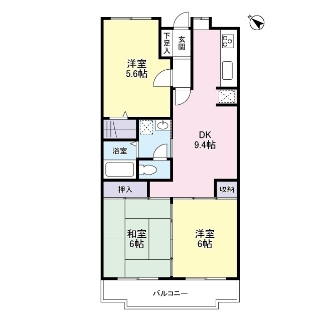 ファミール東川口の物件間取画像