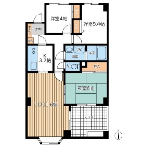 リッシェル浦和の物件間取画像