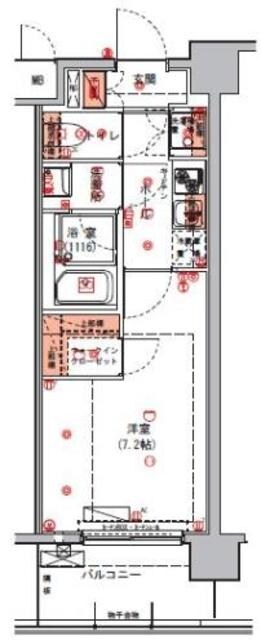 ハーモニーレジデンス東京アーバンスクエア♯002の物件間取画像