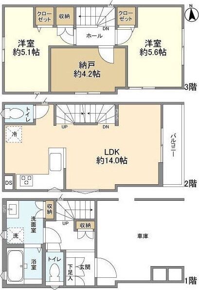 Kolet谷塚の物件間取画像