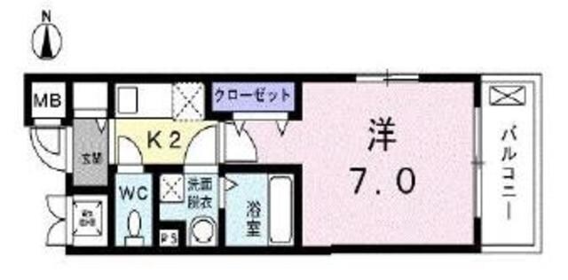 クラール並木の物件間取画像