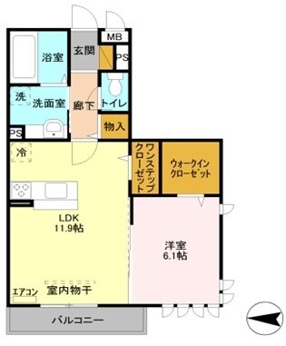 クレセントの物件間取画像