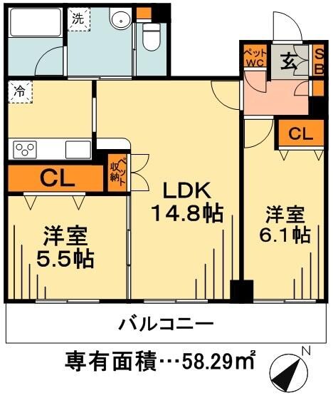 パークレジデンス市川の物件間取画像