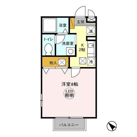 サンピラーの物件間取画像