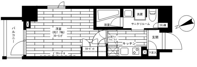 ステージファースト世田谷アジールコートの物件間取画像