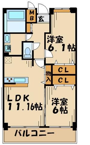 アビティ砧の物件間取画像