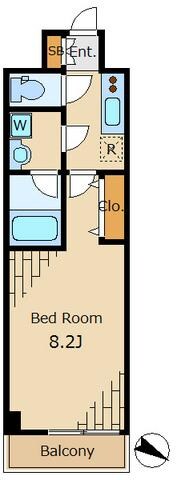 PREMIUM CUBE目黒東山♯moの物件間取画像