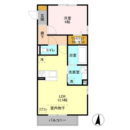 レスポワールBの物件間取画像