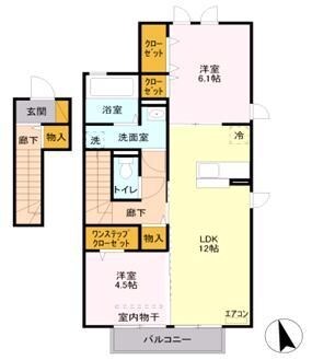 コートヴィレッジ かりんの物件間取画像