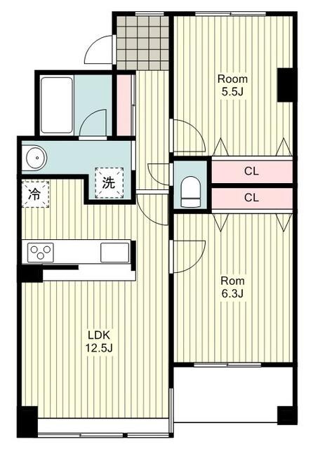 オーベル横浜戸部本町の物件間取画像