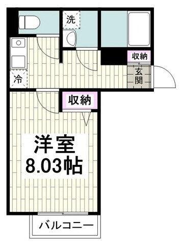 メープルハイツの物件間取画像