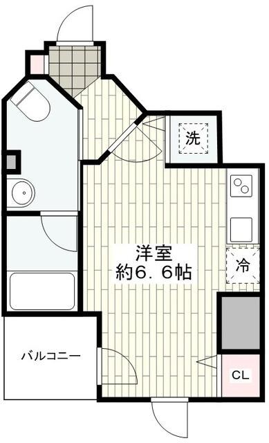 レーヴ横浜蒔田フェルクルールの物件間取画像