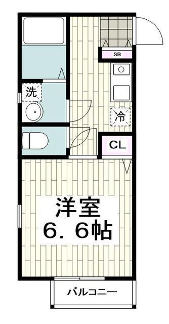 メープルハイツの物件間取画像