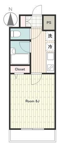 カスタリア野毛山の物件間取画像